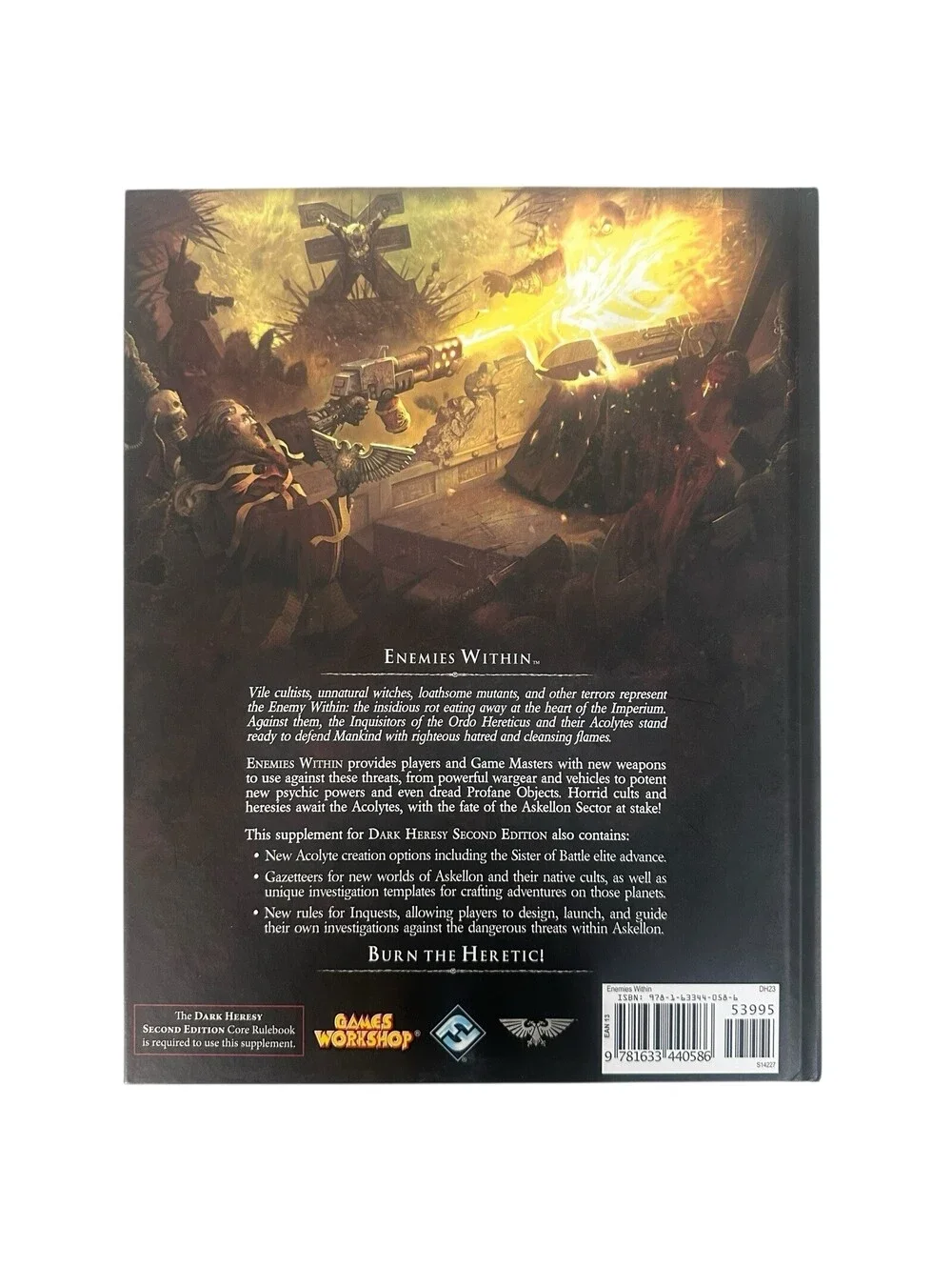 FFG Dark Heresy Enemies Within EX/NM